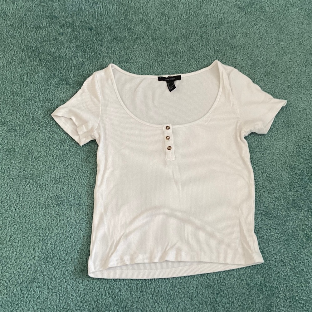 Forever 21: white crop top